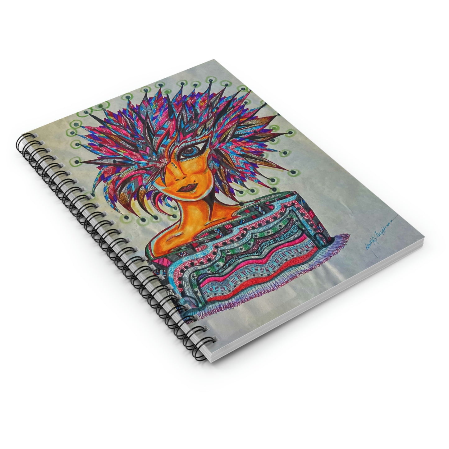 Out of This World Women, Alien Spiral Notebook - Ruled Line