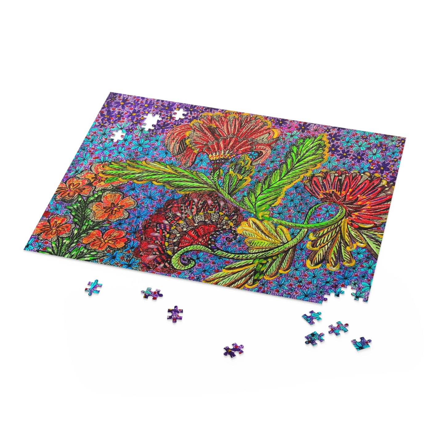 Floral Puzzle (120, 252, 500-Piece)JigSaw Puzzle, Birthday Gift, Gifts For Bridesmaids