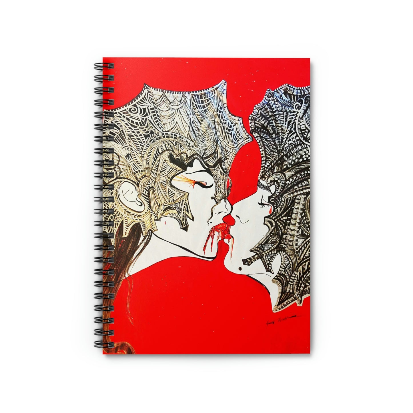 Abstract, Surreal Romance Spiral Notebook - Ruled Line