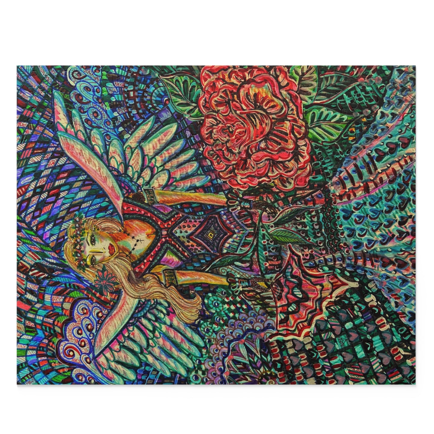 Spiritual Angel Puzzle (120, 252, 500-Piece)Abstract Surreal JigSaw Puzzle, Birthday Gift, Gifts For Bridesmaids