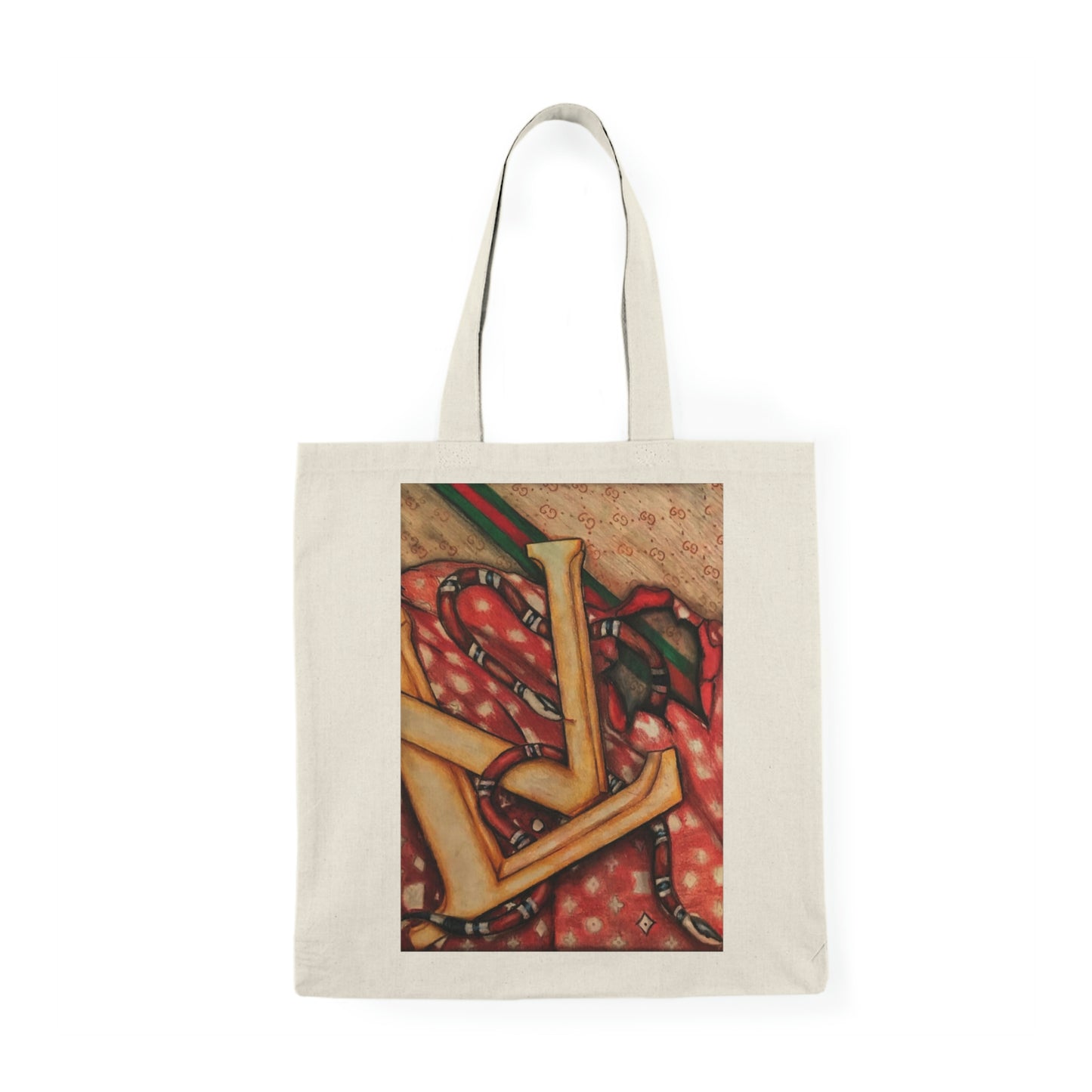 Abstract, Surreal Natural Tote Bag, Aesthetic Canvas Bag Shopping Bag, Birthday Gift Bag, Bridal Gift Tote Bag, Library Bag.