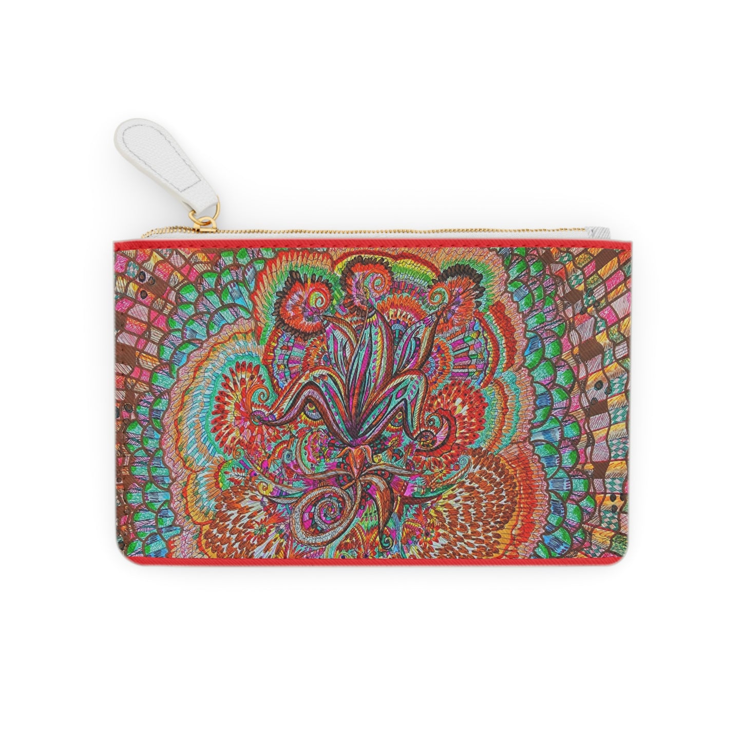 Abstract Surreal Floral Mini Clutch Bag, Bridal Clutch Purse, Designer Party Clutch, Modern Evening Clutch, Wristlet Wallet for women, Evening Clutch Purse, gifts for her, gifts for bridesmaids, Bag, Bagging