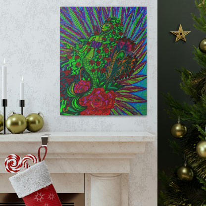 Green Mermaid, Fashion, Abstract, Friendship, Inspiration Wall Art