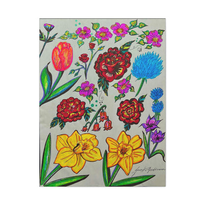 Flowers of Love, Fashion, Abstract, Surreal, Friendship, Inspiration Wall Art