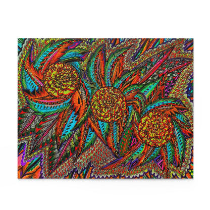 Floral Puzzle (120, 252, 500-Piece) Abstract Surreal JigSaw Puzzle, Birthday Gift, Gifts For Bridesmaids