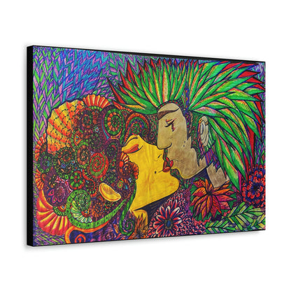 Romantic Kiss Fashion, Abstract, Surreal, Friendship, Inspiration Wall Art