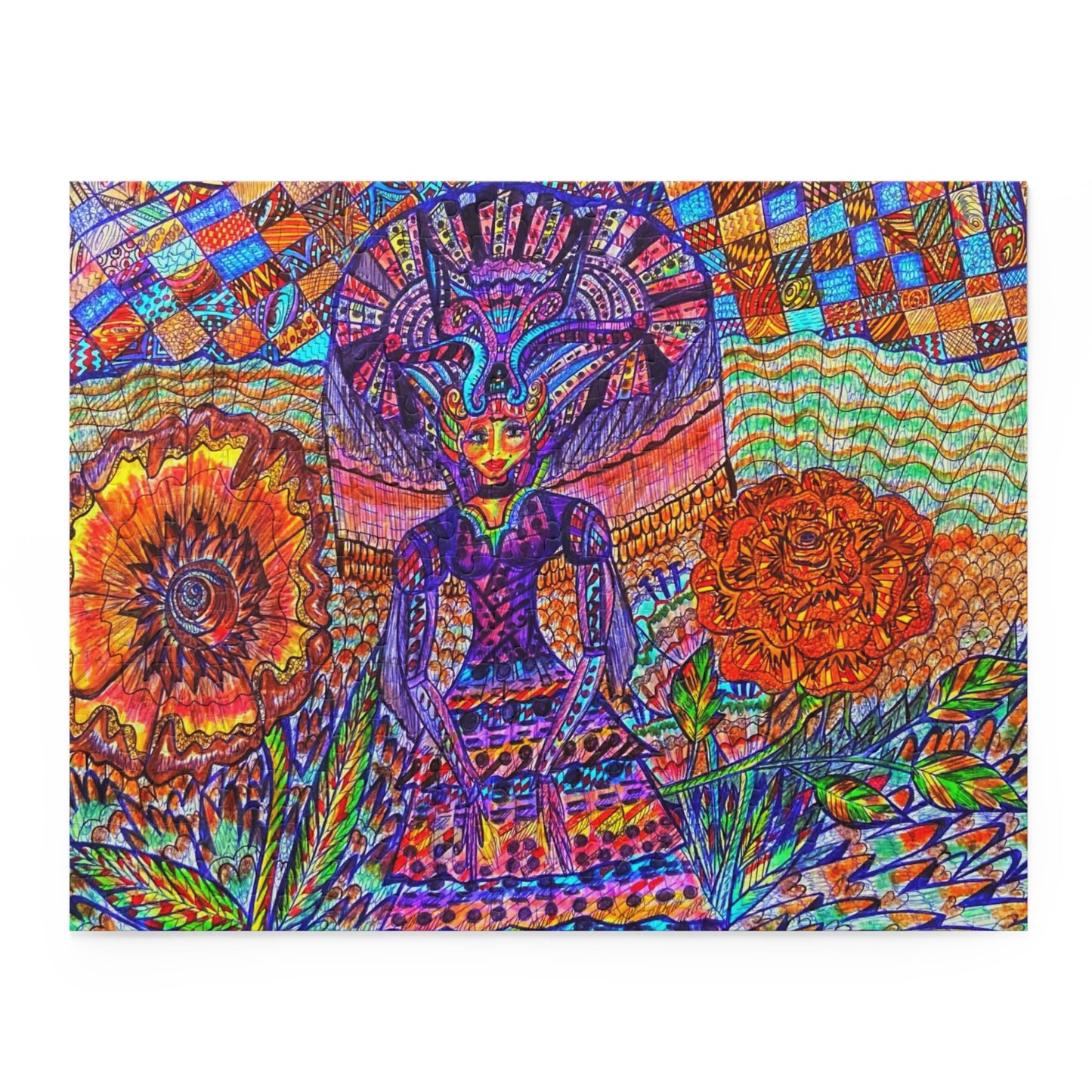 Floral Fairy Puzzle (120, 252, 500-Piece)Abstract Surreal JigSaw Puzzle, Birthday Gift, Gifts For Bridesmaids