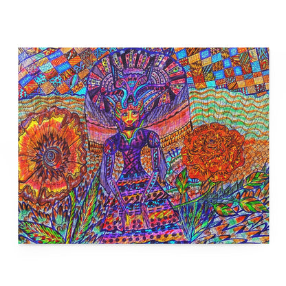 Floral Fairy Puzzle (120, 252, 500-Piece)Abstract Surreal JigSaw Puzzle, Birthday Gift, Gifts For Bridesmaids