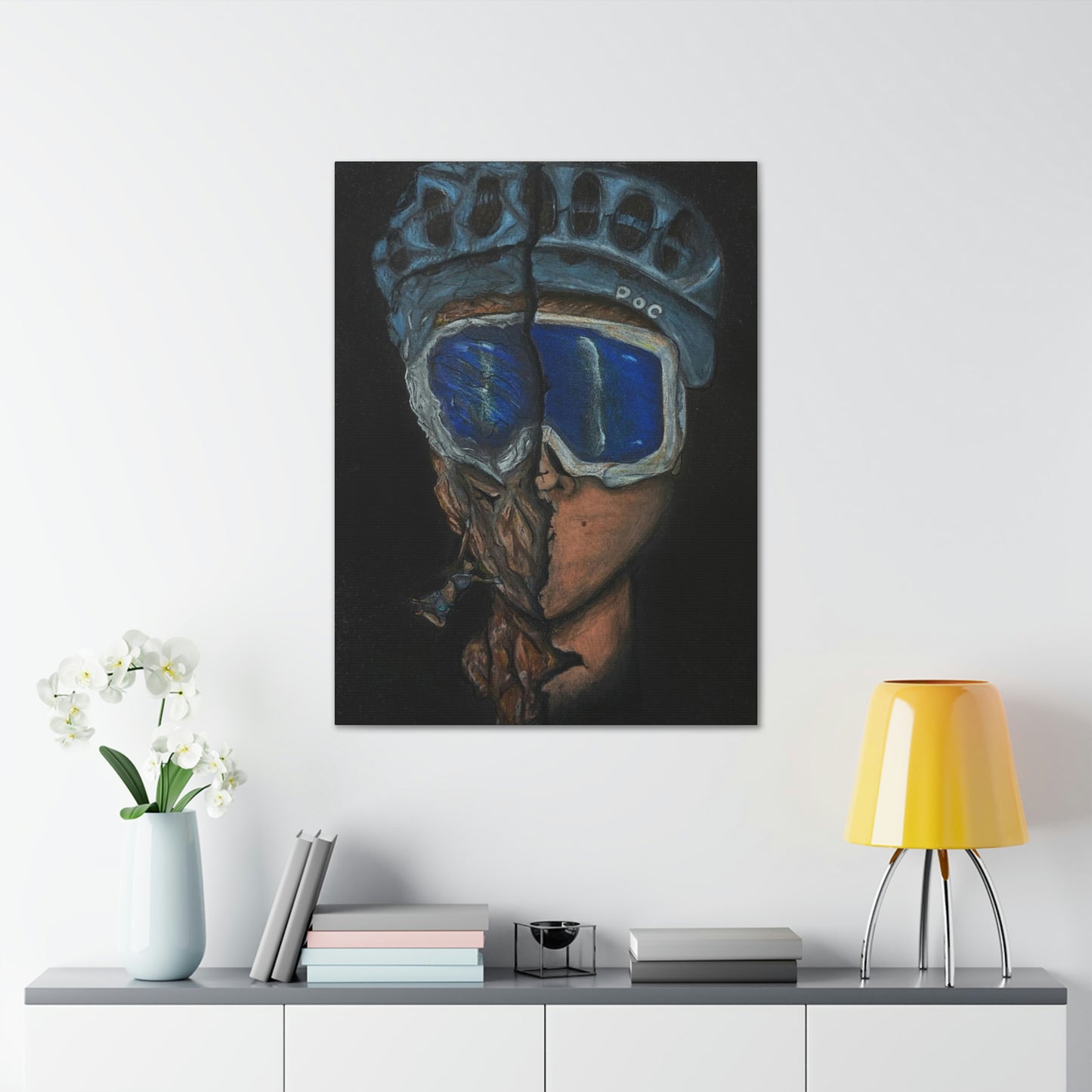 Rock Climber/ Mountain Biker, Fashion, Abstract, Surreal, Friendship, Inspiration Wall Art