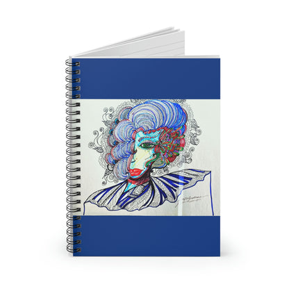 Abstract, Surreal Women's Beauty Spiral Notebook - Ruled Line