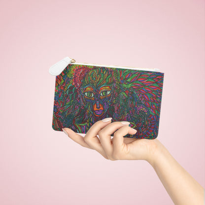 Abstract Surreal Hidden Fairy Mini Clutch Bag, Bridal Clutch Purse, Designer Party Clutch, Modern Evening Clutch, Wristlet Wallet for women, Evening Clutch Purse, gifts for her, gifts for bridesmaids, Bag, Bagging