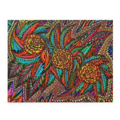 Floral Puzzle (120, 252, 500-Piece) Abstract Surreal JigSaw Puzzle, Birthday Gift, Gifts For Bridesmaids