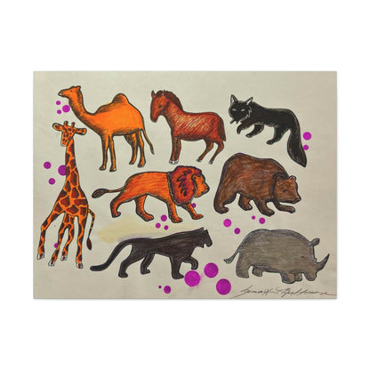 African Animals, Fashion, Abstract, Surreal, Friendship, Inspiration Wall Art