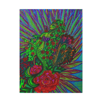 Green Mermaid, Fashion, Abstract, Friendship, Inspiration Wall Art