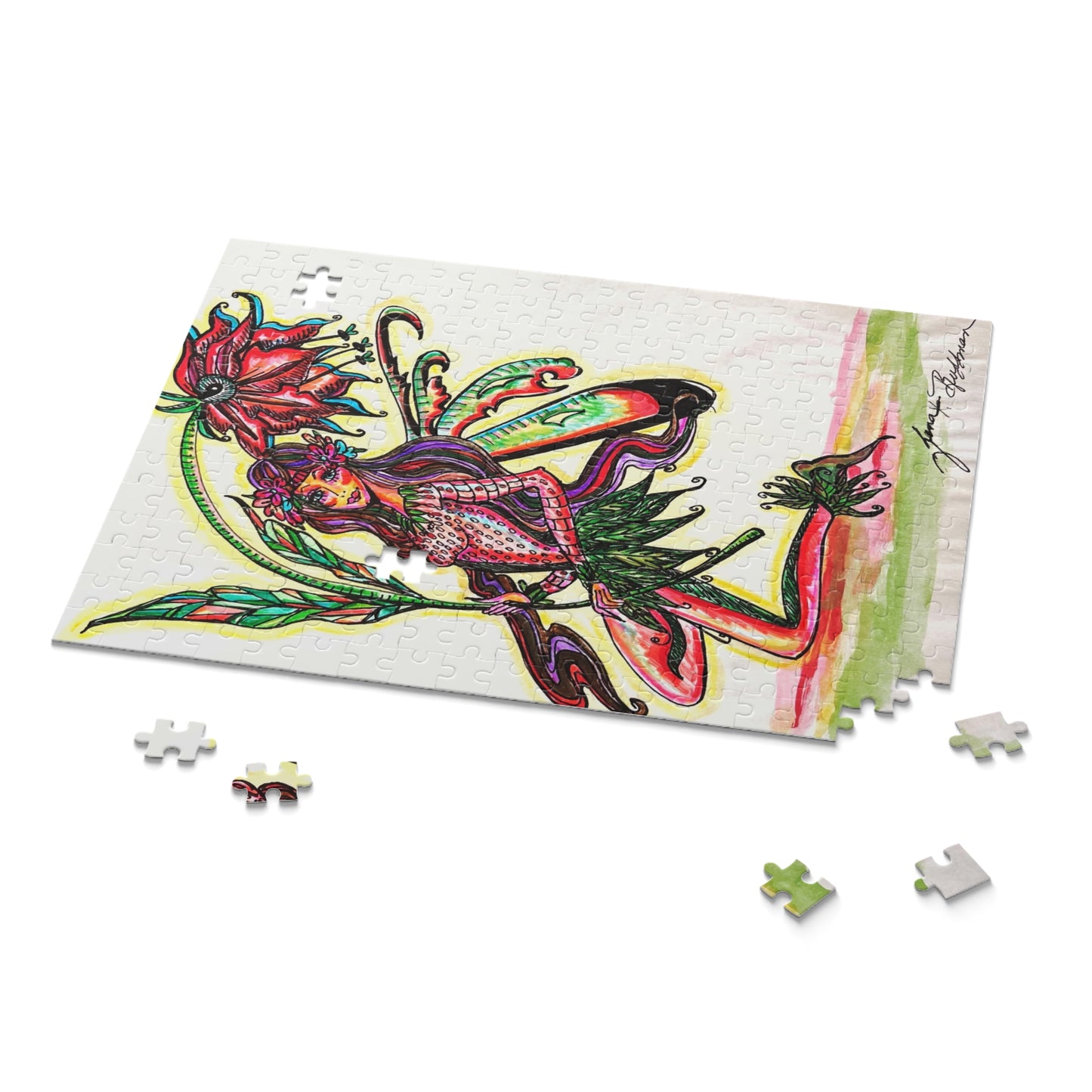 Abstract Surreal Fairy Puzzle (120, 252, 500-Piece)JigSaw Puzzle, Birthday Gift, Gifts For Bridesmaids