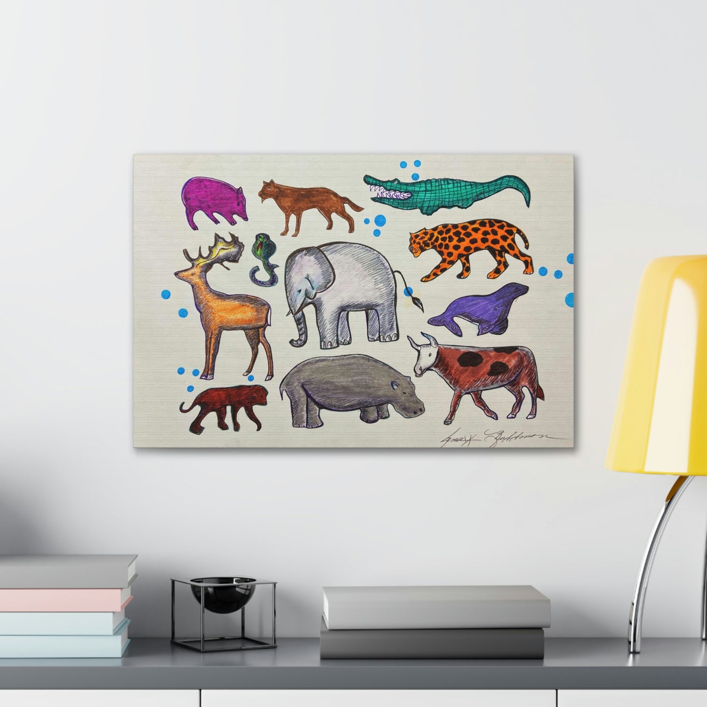 Animal Kingdom of The Wise & Intimidating, Fashion, Abstract, Surreal, Friendship, Inspiration Wall Art