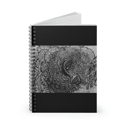 Abstract, Surreal, Beautiful Woman Spiral Notebook - Ruled Line