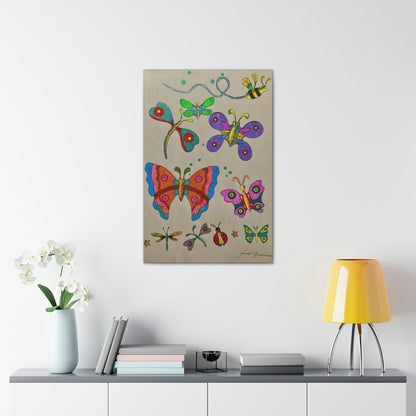 Garden of Friends, Bee's, Flowers, Fashion, Abstract, Surreal, Friendship, Inspiration Wall Art