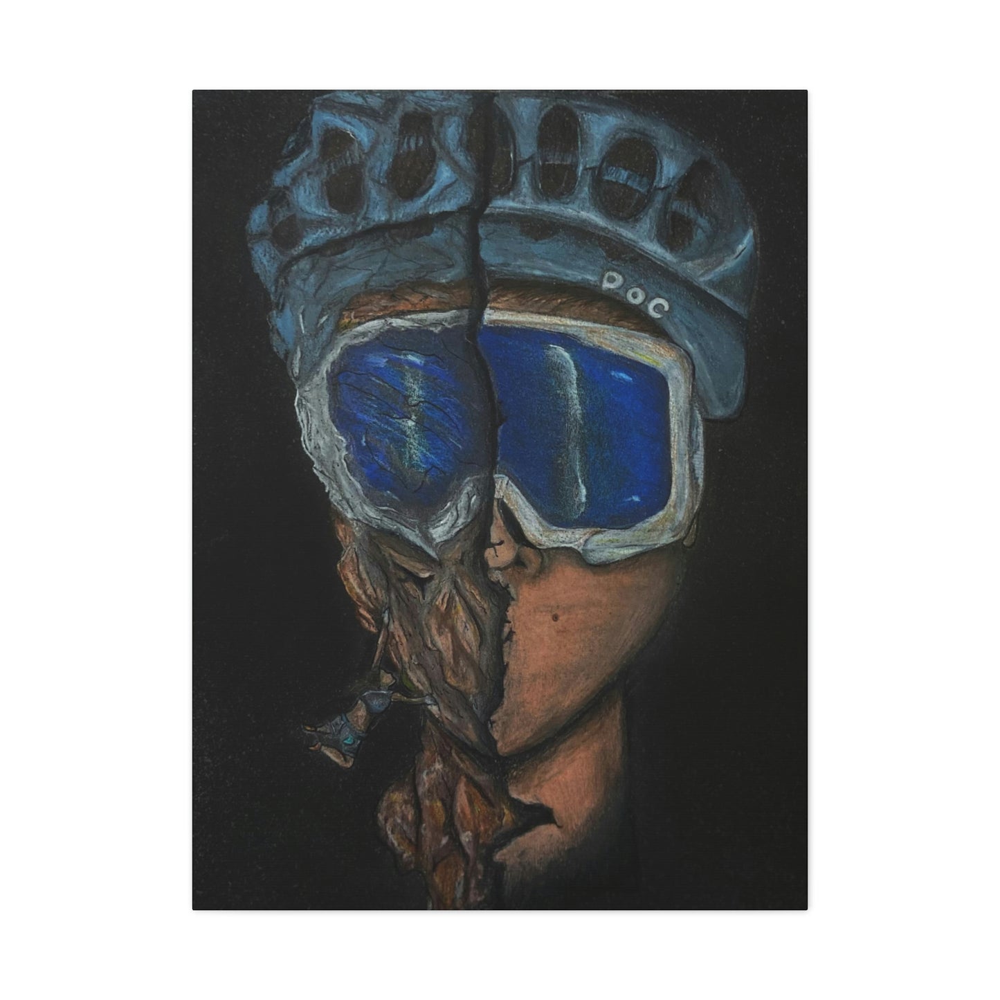 Rock Climber/ Mountain Biker, Fashion, Abstract, Surreal, Friendship, Inspiration Wall Art
