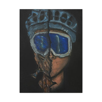 Rock Climber/ Mountain Biker, Fashion, Abstract, Surreal, Friendship, Inspiration Wall Art