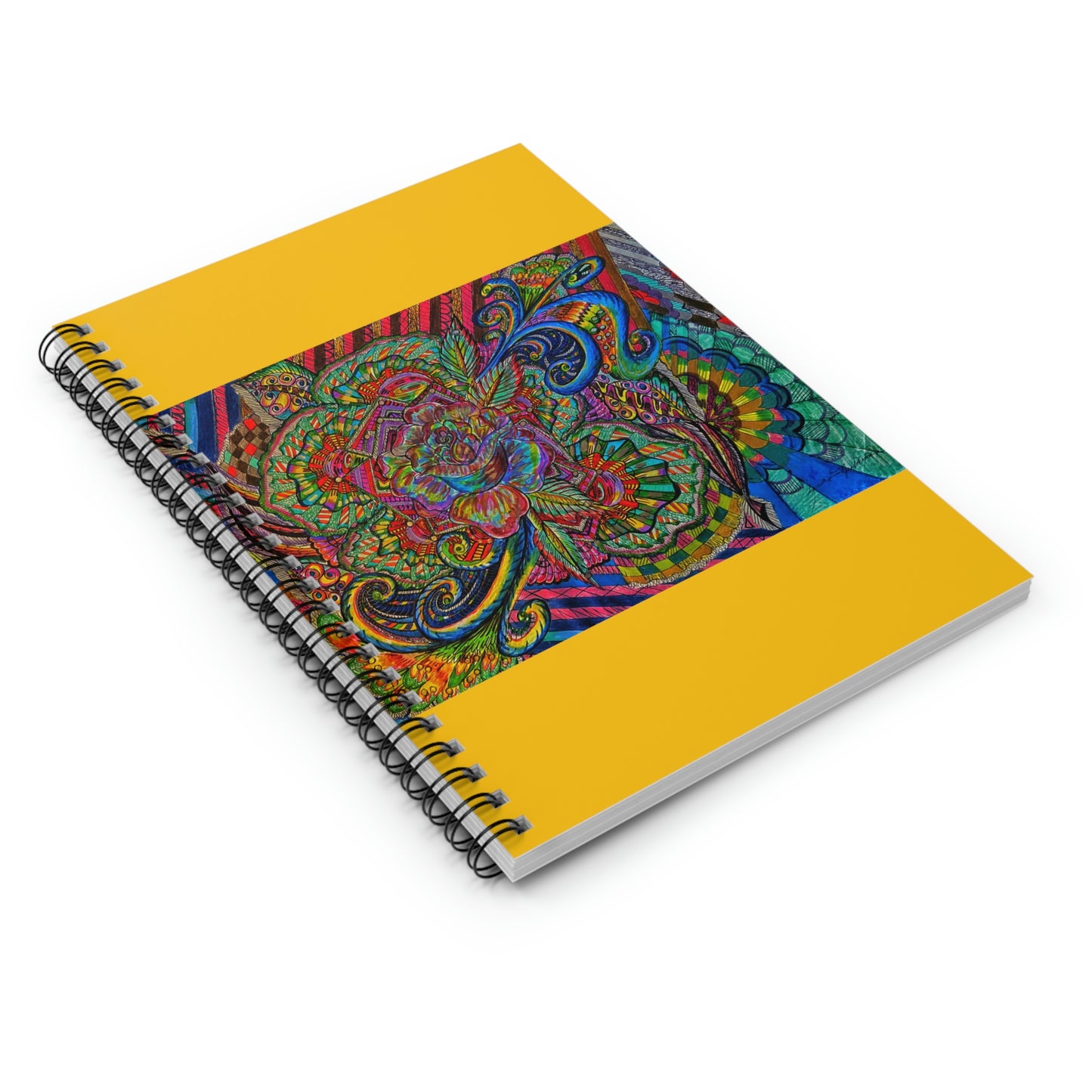 Abstract Surreal Rose Spiral Notebook - Ruled Line