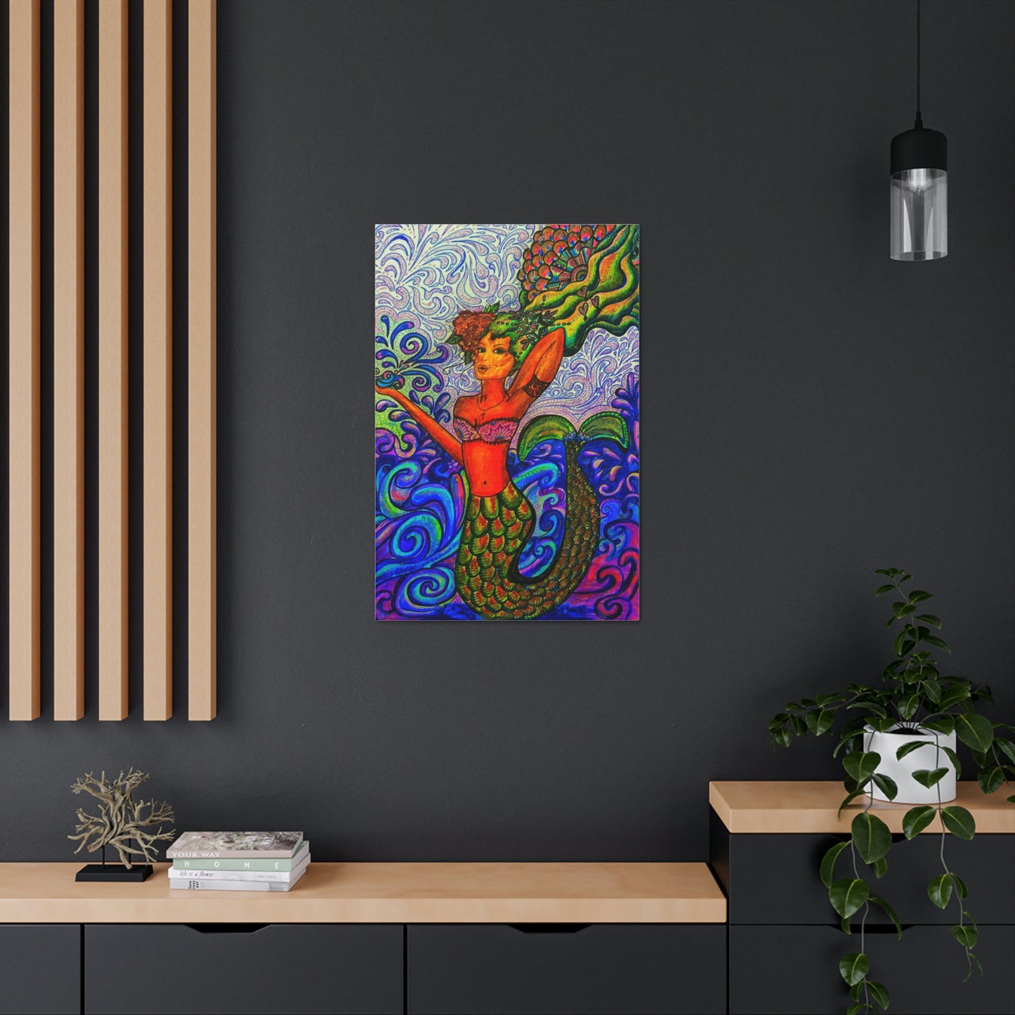 Inspirational Mermaid Fashion, Abstract, Friendship, Inspiration Wall Art