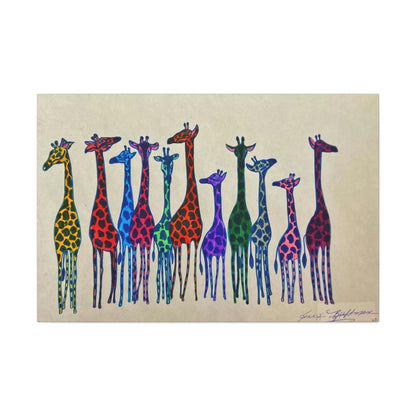 Sorority Giraffe Fashion, Abstract, Surreal, Friendship, Inspiration Wall Art
