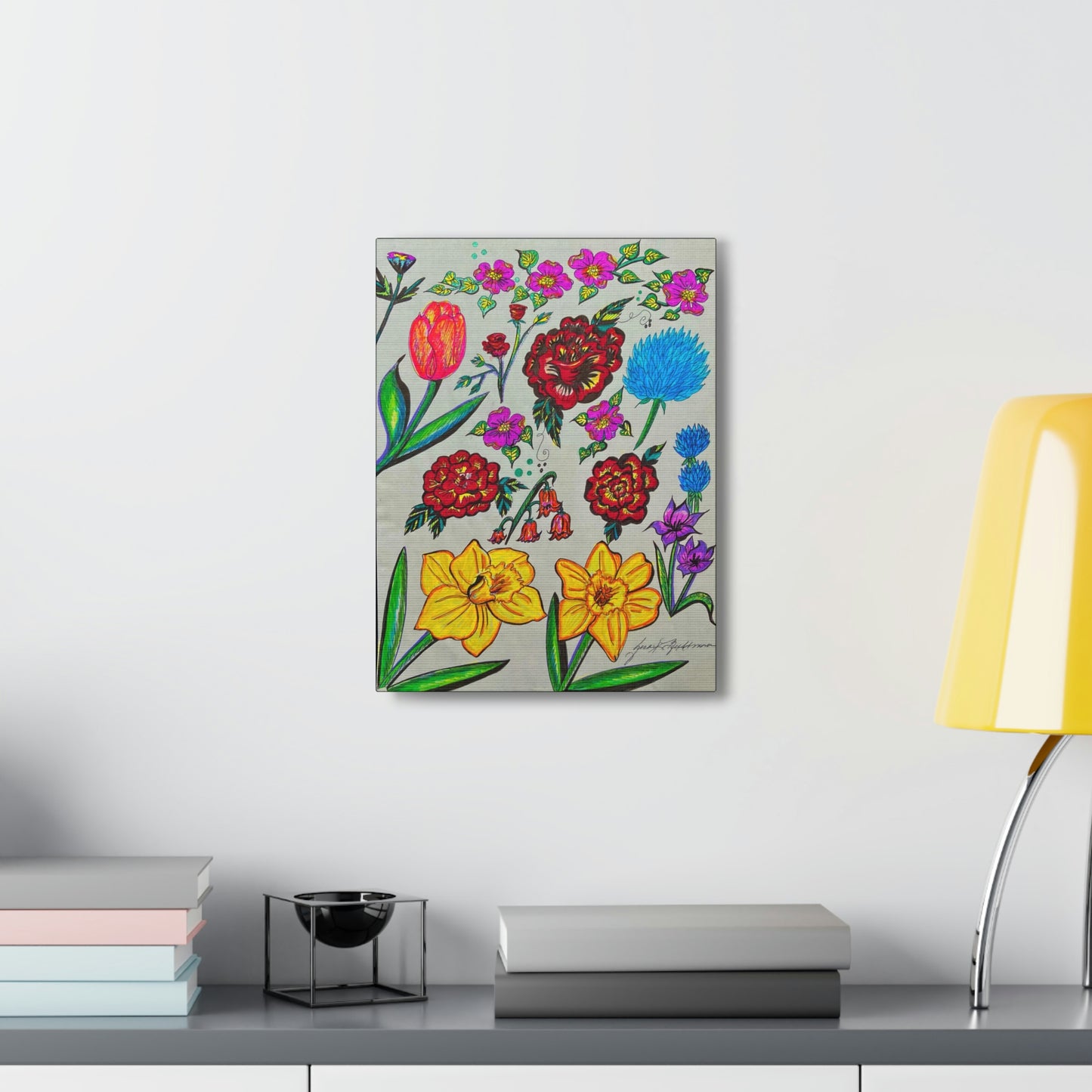 Flowers of Love, Fashion, Abstract, Surreal, Friendship, Inspiration Wall Art