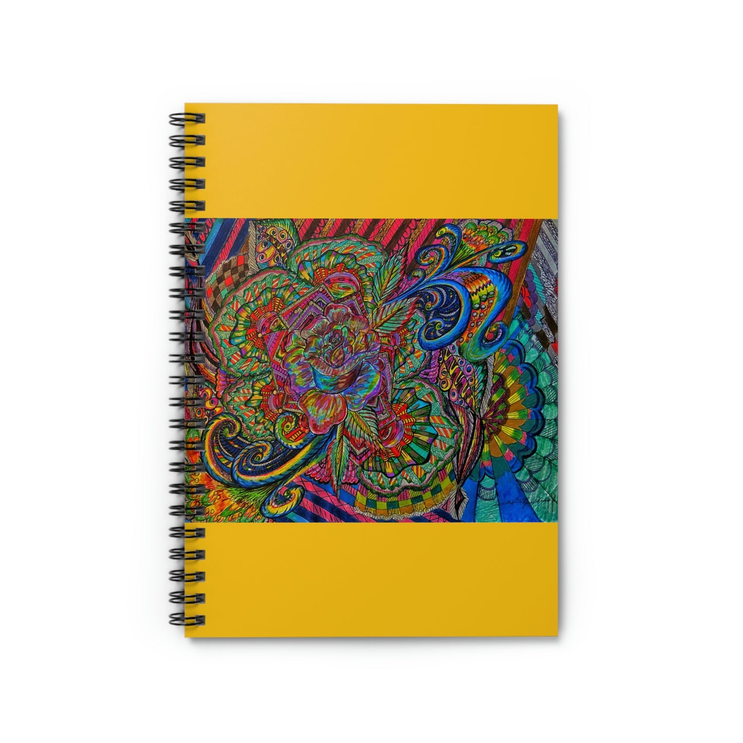 Abstract Surreal Rose Spiral Notebook - Ruled Line