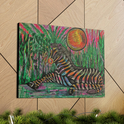 African Zebra Fashion, Abstract, Surreal, Friendship, Inspiration Wall Art