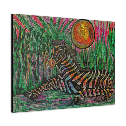 African Zebra Fashion, Abstract, Surreal, Friendship, Inspiration Wall Art