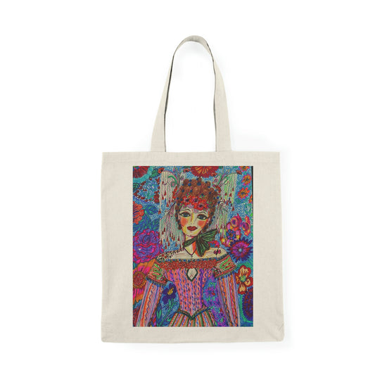 Abstract, Surreal, Woman, Natural Tote Bag, Aesthetic Canvas Bag Shopping Bag, Birthday Gift Bag, Bridal Gift Tote Bag, Library Bag.