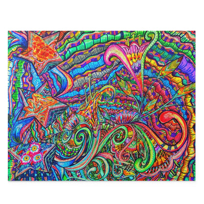 Abstract one of a kind Stars Puzzle (120, 252, 500-Piece)Abstract Surreal JigSaw Puzzle, Birthday Gift, Gifts For Bridesmaids