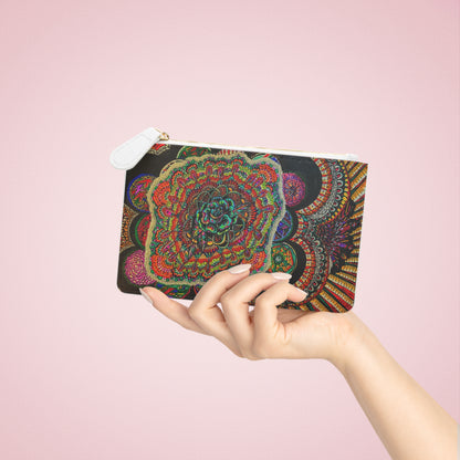 Abstract Surreal Floral Mini Clutch Bag, Bridal Clutch Purse, Designer Party Clutch, Modern Evening Clutch, Wristlet Wallet for women, Evening Clutch Purse, gifts for her, gifts for bridesmaids, Bag, Bagging