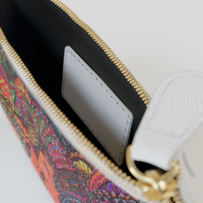 Abstract Surreal Romantic Kiss Mini Clutch Bag, Bridal Clutch Purse, Designer Party Clutch, Modern Evening Clutch, Wristlet Wallet for women, Evening Clutch Purse, gifts for her, gifts for bridesmaids, Bag, Bagging
