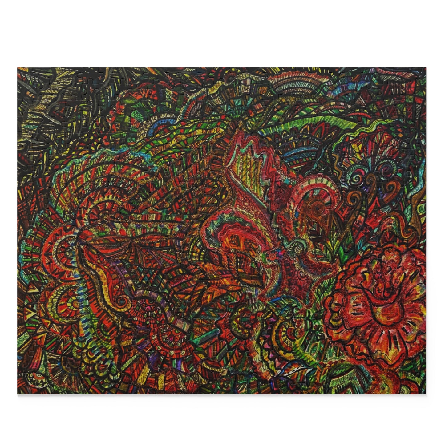 Floral Puzzle (120, 252, 500-Piece)Abstract Surreal JigSaw Puzzle, Birthday Gift, Gifts For Bridesmaids