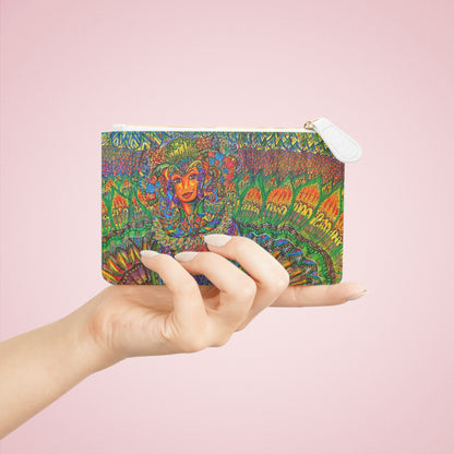 Abstract Surreal Floral Woman Mini Clutch Bag, Bridal Clutch Purse, Designer Party Clutch, Modern Evening Clutch, Wristlet Wallet for women, Evening Clutch Purse, gifts for her, gifts for bridesmaids, Bag, Bagging