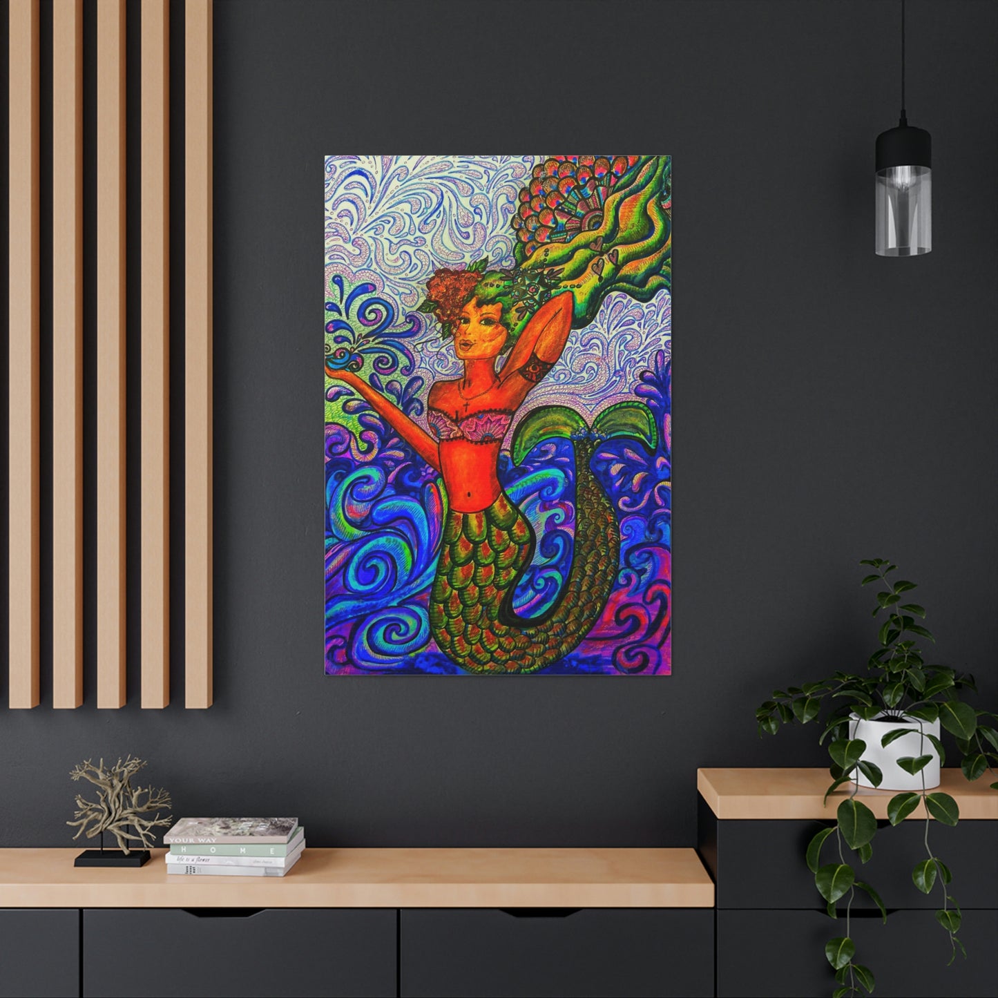 Inspirational Mermaid Fashion, Abstract, Friendship, Inspiration Wall Art