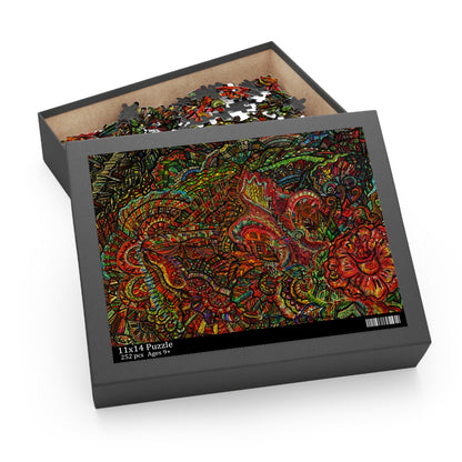 Floral Puzzle (120, 252, 500-Piece)Abstract Surreal JigSaw Puzzle, Birthday Gift, Gifts For Bridesmaids