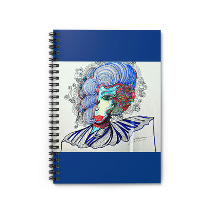 Abstract, Surreal Women's Beauty Spiral Notebook - Ruled Line