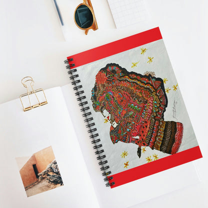 Spiritual, Abstract Angel Spiral Notebook - Ruled Line