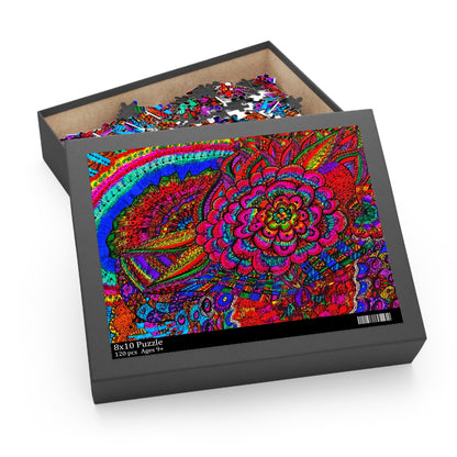 Abstract, Surreal Flower Puzzle (120, 252, 500-Piece)JigSaw Puzzle, Birthday Gift, Gifts For Bridesmaids
