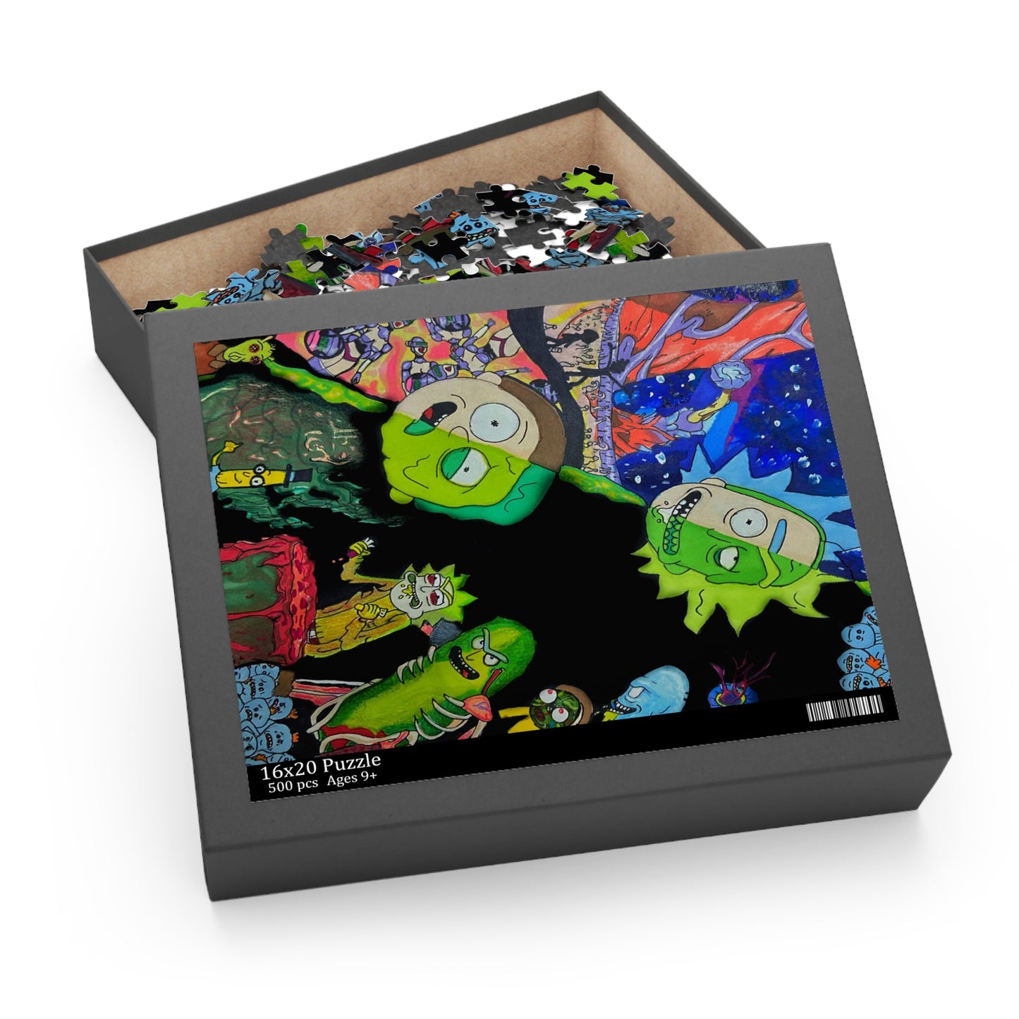 Rick and Morty Puzzle (120, 252, 500-Piece)JigSaw Puzzle, Birthday Gift, Gifts For Bridesmaids