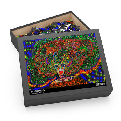 Fancy Women Puzzle (120, 252, 500-Piece)Abstract Surreal JigSaw Puzzle, Birthday Gift, Gifts For Bridesmaids