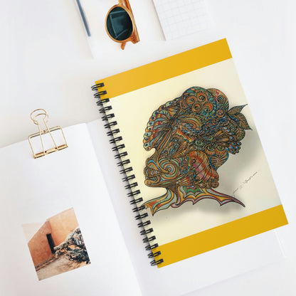 Abstract, Surreal Watcher Spiral Notebook - Ruled Line