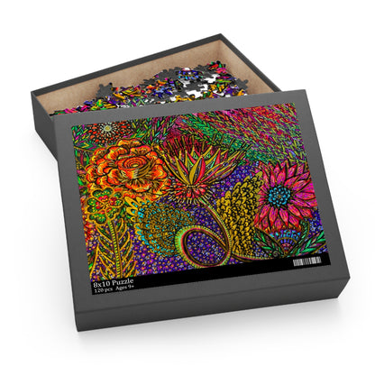 Floral Puzzle (120, 252, 500-Piece)Abstract Surreal JigSaw Puzzle, Birthday Gift, Gifts For Bridesmaids