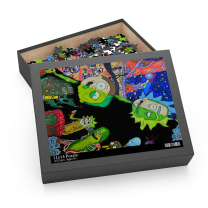 Rick and Morty Puzzle (120, 252, 500-Piece)JigSaw Puzzle, Birthday Gift, Gifts For Bridesmaids