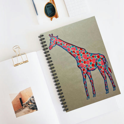 Abstract, Surreal Giraffe Spiral Notebook - Ruled Line
