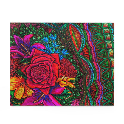 Floral Puzzle (120, 252, 500-Piece) Abstract Surreal JigSaw Puzzle, Birthday Gift, Gifts For Bridesmaids