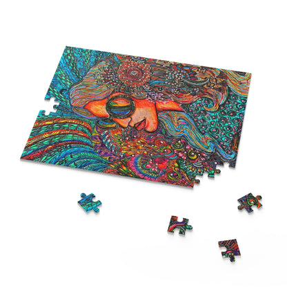 Abstract Surreal one of a kind Woman Puzzle (120, 252, 500-Piece)JigSaw Puzzle, Birthday Gift, Gifts For Bridesmaids